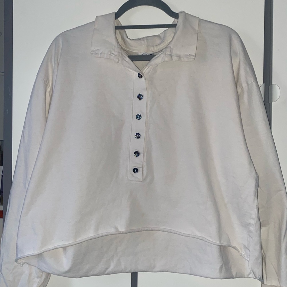 Collared white long sleeve
